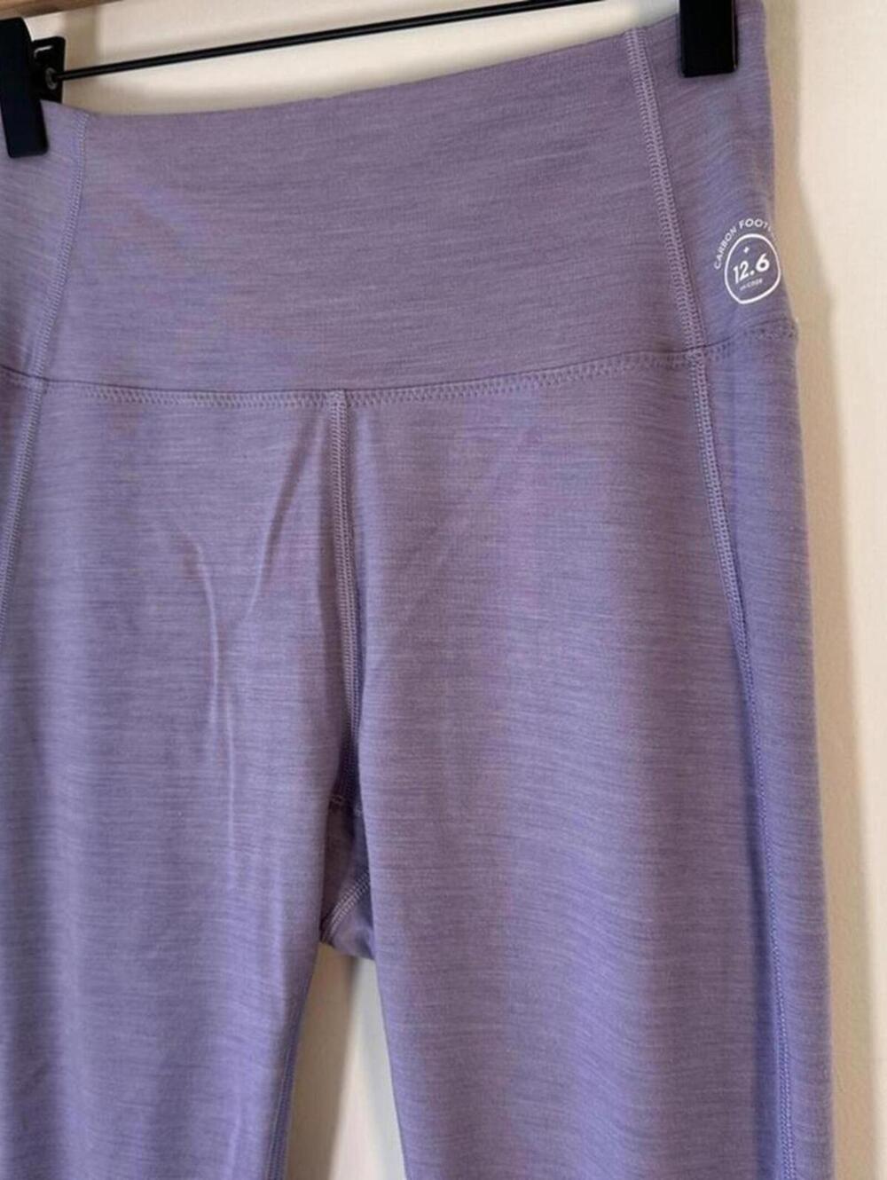 allbirds Women’s Size S Purple Hush High Rise Natural Flow Active Leggings Wool - Picture 2 of 8